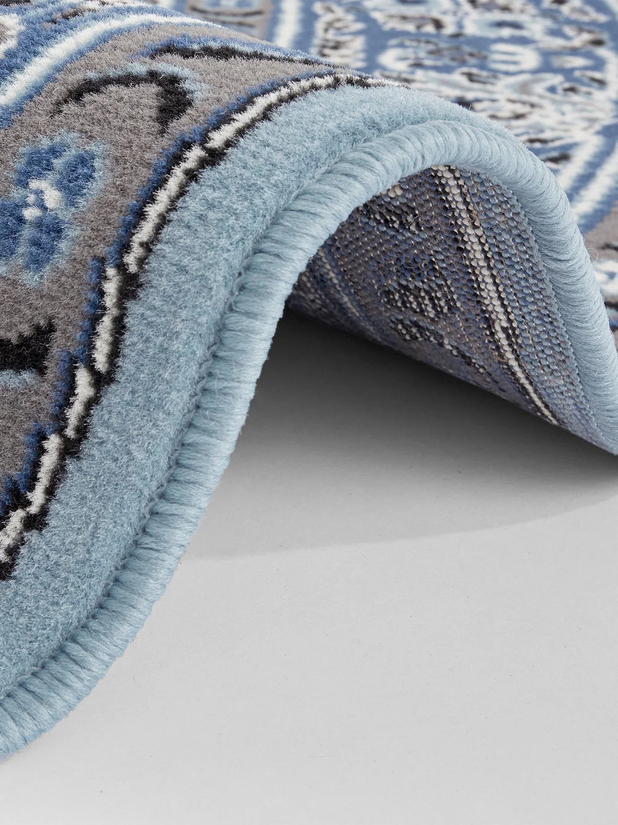 Rond Oosters Vloerkleed Skazar Isfahan Blauw