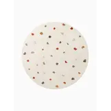 Kindervloerkleed Rond Funny Dots Creme Multikleur