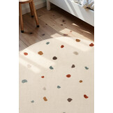 Kindervloerkleed Rond Funny Dots Creme Multikleur