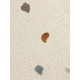 Kindervloerkleed Rond Funny Dots Creme Multikleur