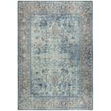 Vintage Vloerkleed Santorini Blauw Creme Multi Wasbaar