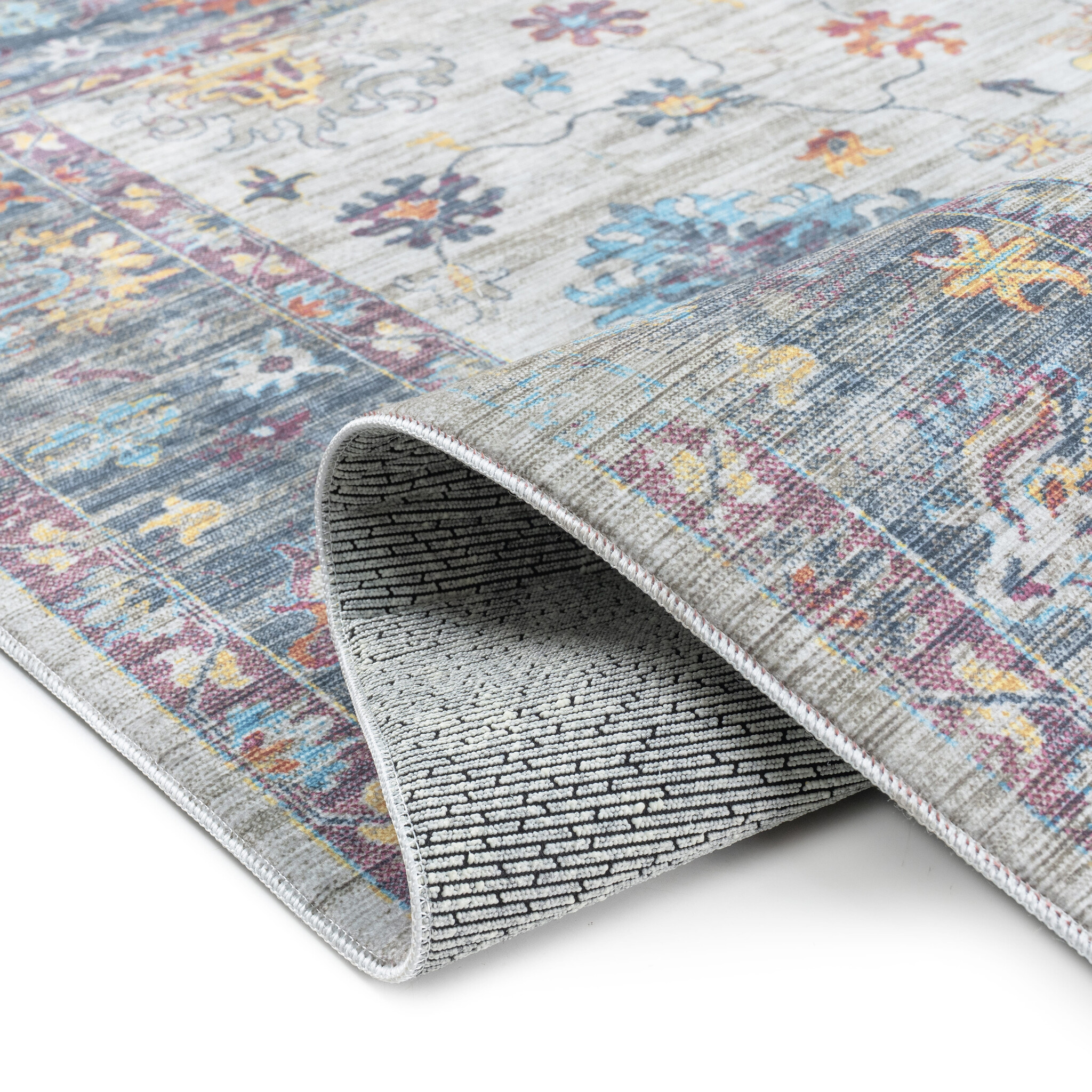 Vintage Vloerkleed Mystic Garden Creme Multi Wasbaar
