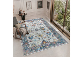 Vintage Vloerkleed Mystic Garden Creme Multi Wasbaar