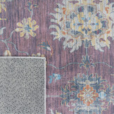 Vintage Vloerkleed Ruby Garden Roze Multi Wasbaar