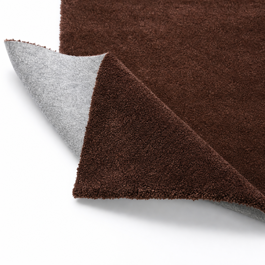 Comfy Premium - Luxe Effen Vloerkleed Wasbaar Uni Bruin