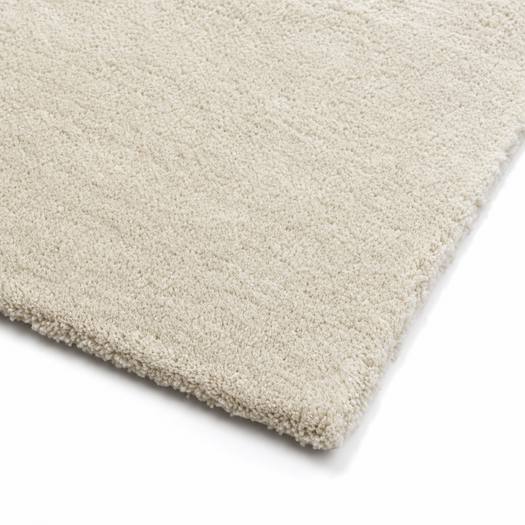 Comfy Premium - Luxe Effen Vloerkleed Wasbaar Uni Creme