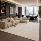 Comfy Premium - Luxe Effen Vloerkleed Wasbaar Uni Creme