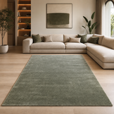 Comfy Premium - Luxe Effen Vloerkleed Wasbaar Uni Groen