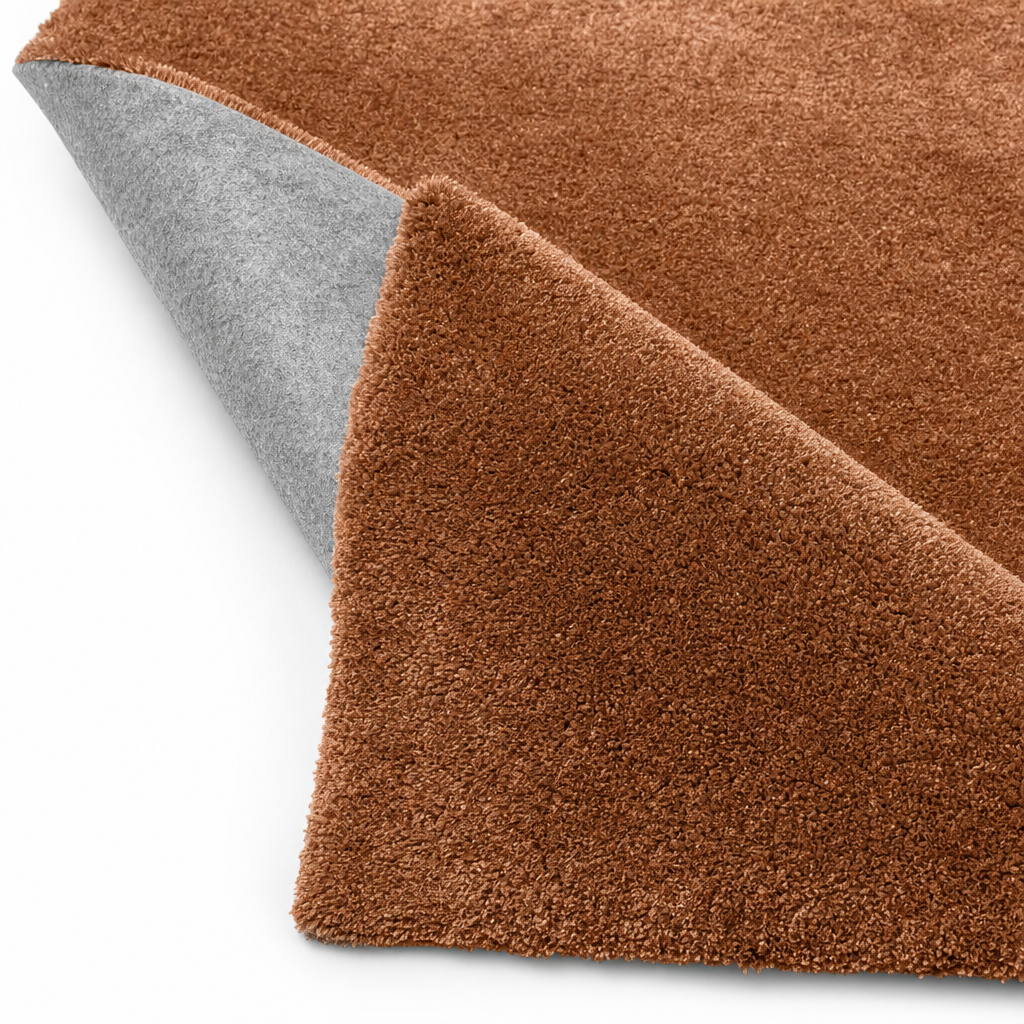 Comfy Premium - Luxe Effen Vloerkleed Wasbaar Uni Terra