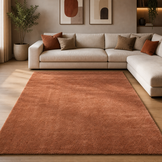 Comfy Premium - Luxe Effen Vloerkleed Wasbaar Uni Terra