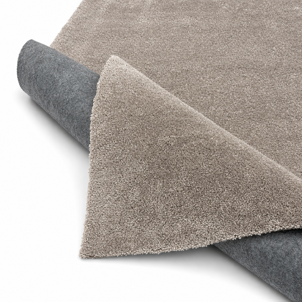 Comfy Premium - Luxe Effen Vloerkleed Wasbaar Uni Taupe