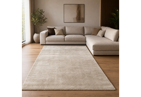 Comfy Premium - Luxe Effen Vloerkleed Wasbaar Uni Beige