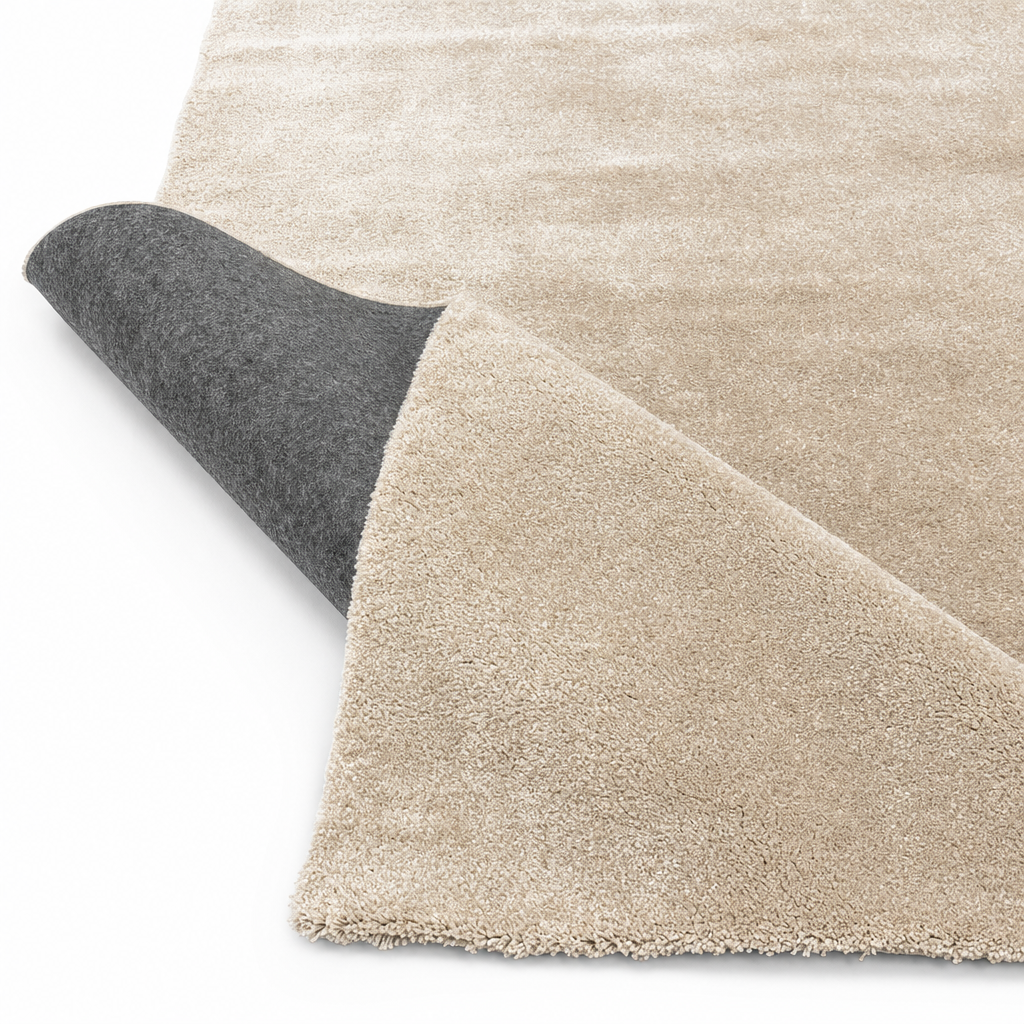 Comfy Premium - Luxe Effen Vloerkleed Wasbaar Uni Beige