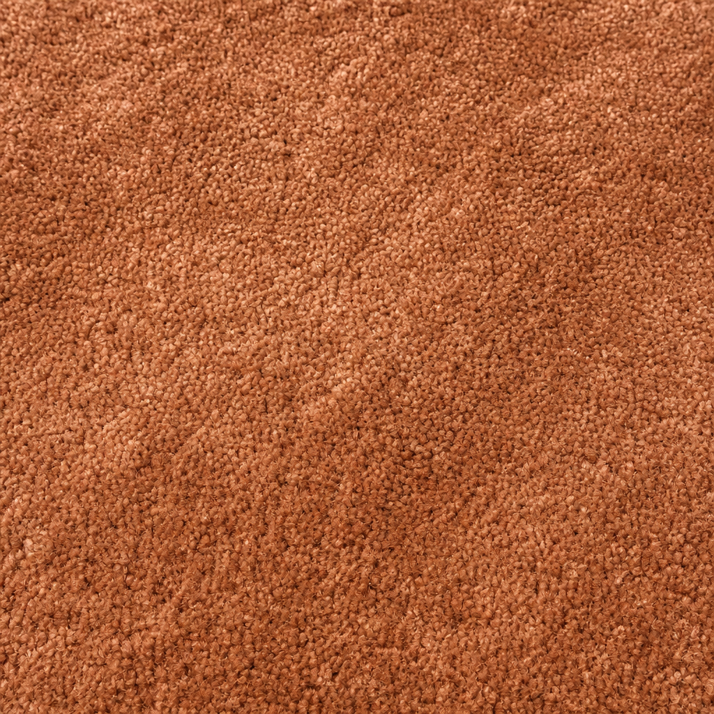 Comfy Premium - Rond Luxe Effen Vloerkleed Wasbaar Uni Terra