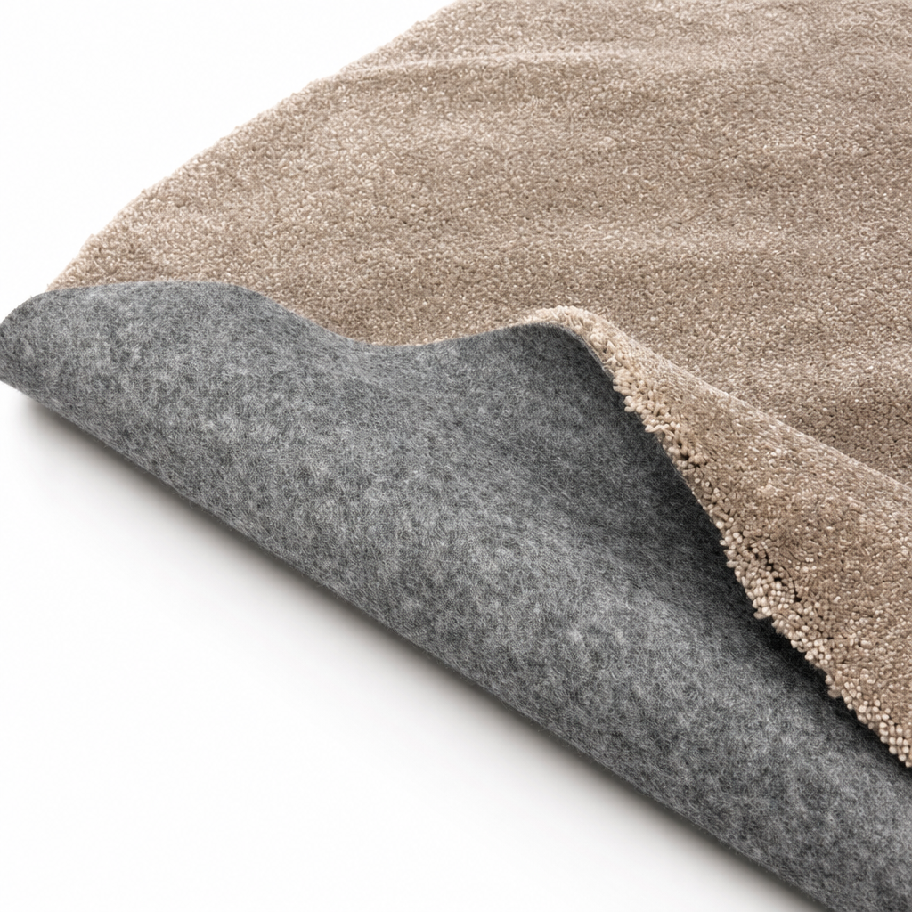 Comfy Premium - Rond Luxe Effen Vloerkleed Wasbaar Uni Beige