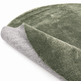 Comfy Premium - Rond Luxe Effen Vloerkleed Wasbaar Uni Groen