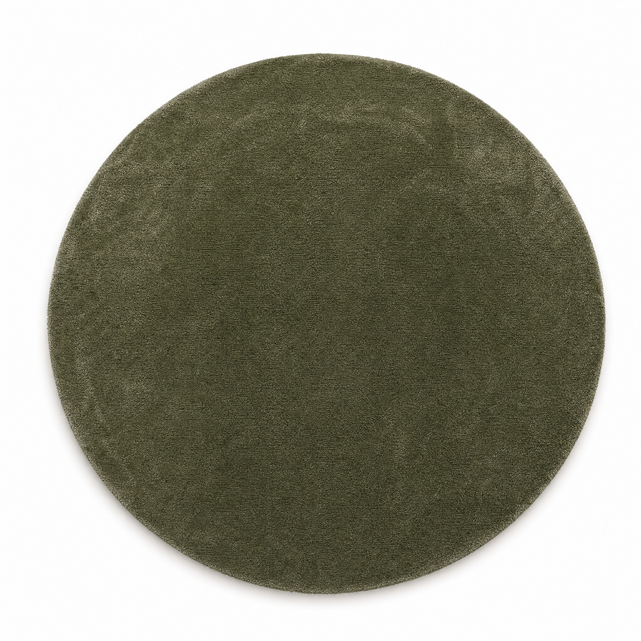 Comfy Premium - Rond Luxe Effen Vloerkleed Wasbaar Uni Groen