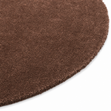 Comfy Premium - Rond Luxe Effen Vloerkleed Wasbaar Uni Bruin