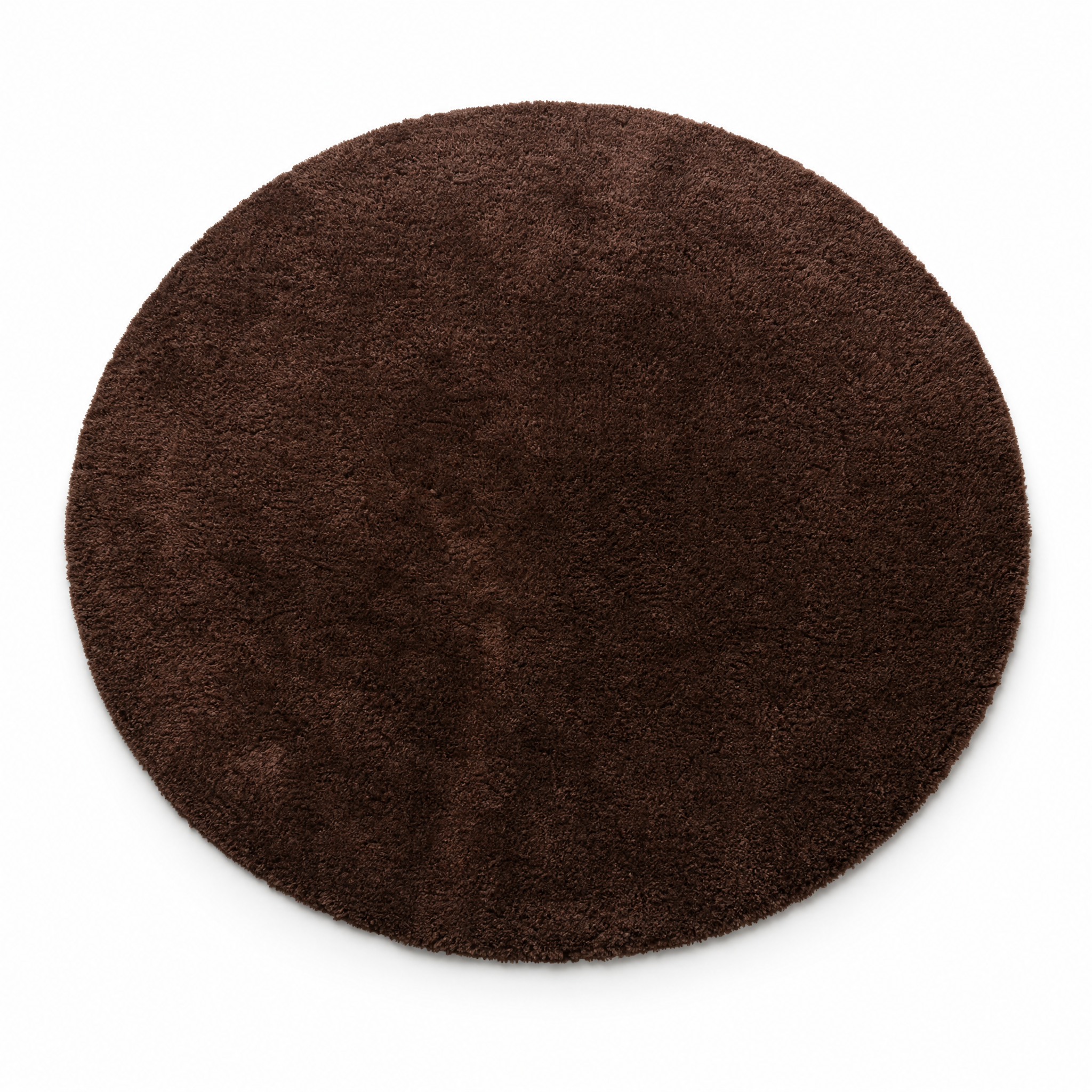 Comfy Premium - Rond Luxe Effen Vloerkleed Wasbaar Uni Bruin