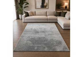 Comfy Soft - Effen Vloerkleed Wasbaar Uni Grijs