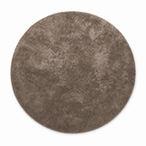 Comfy Soft - Rond Effen Vloerkleed Wasbaar Uni Bruin Donker Beige