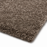 Comfy Soft - Rond Effen Vloerkleed Wasbaar Uni Bruin Donker Beige