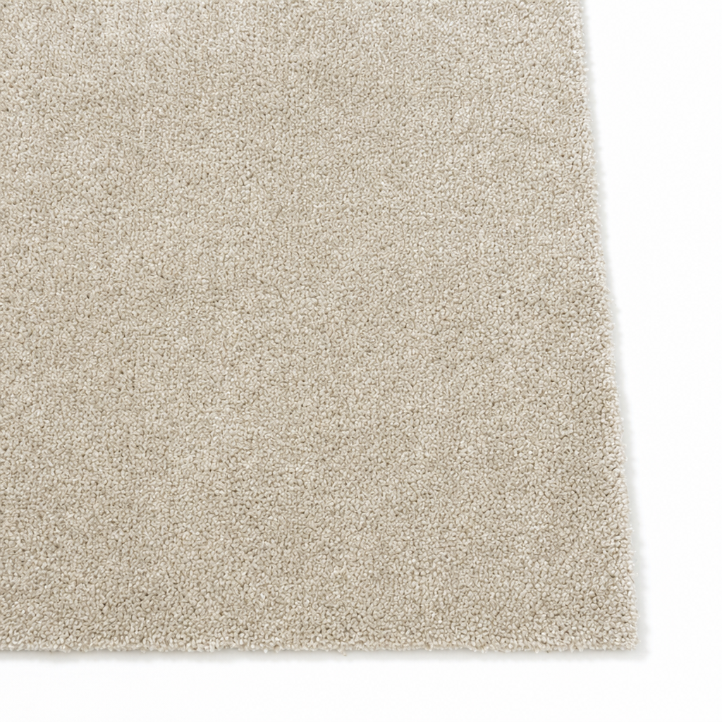 Comfy Soft - Effen Vloerkleed Wasbaar Uni Beige Creme