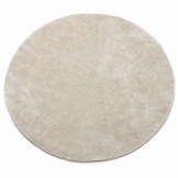 Comfy Soft - Rond Effen Vloerkleed Wasbaar Uni Beige