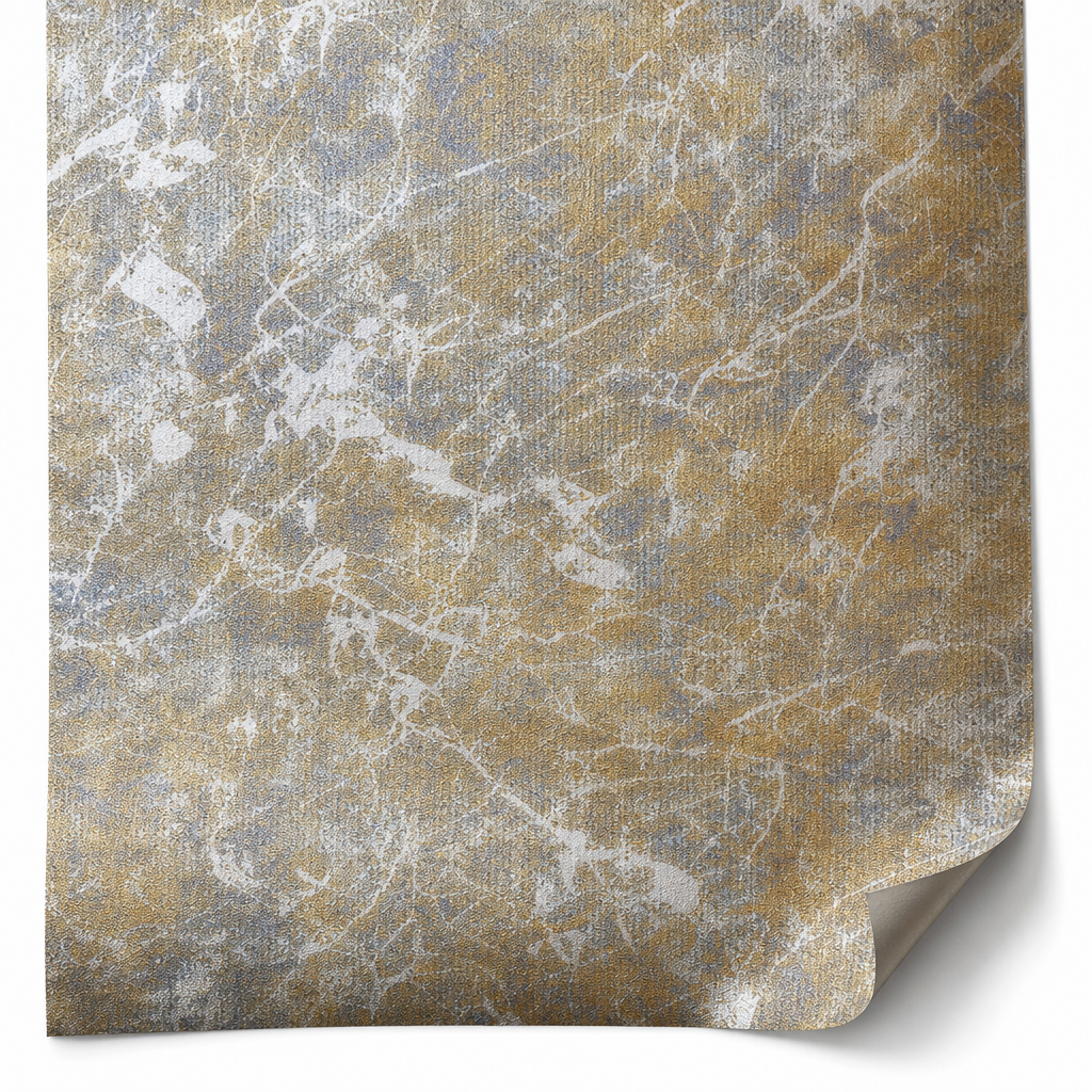 Premium Velours Vloerkleed Goud/Grijs