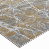 Premium Velours Vloerkleed Goud/Grijs