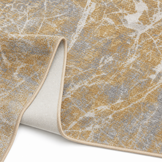 Premium Velours Vloerkleed Goud/Grijs