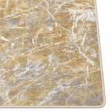 Premium Velours Vloerkleed Goud/Grijs