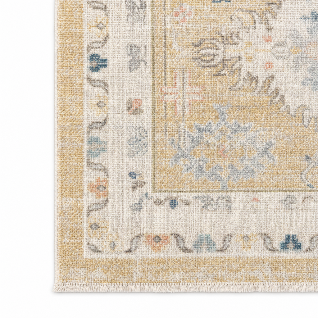 Istanbul Vintage Vloerkleed Geel