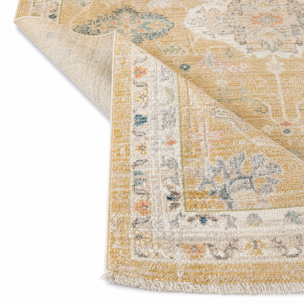 Istanbul Vintage Vloerkleed Geel