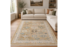Istanbul Vintage Vloerkleed Geel