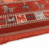 Artline Oosters Vintage Vloerkleed Taj Rood Wollook