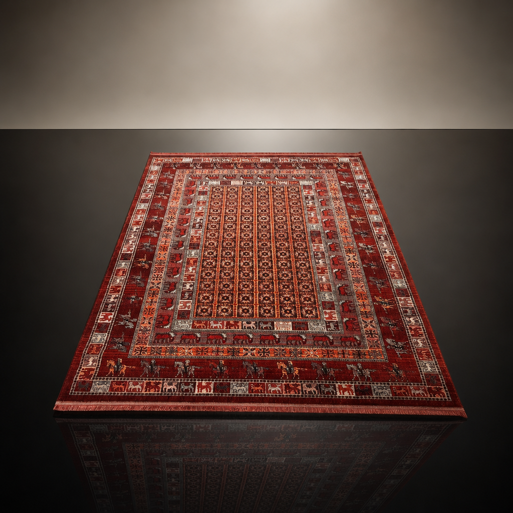 Artline Oosters Vintage Vloerkleed Taj Rood Wollook