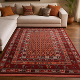Artline Oosters Vintage Vloerkleed Taj Rood Wollook