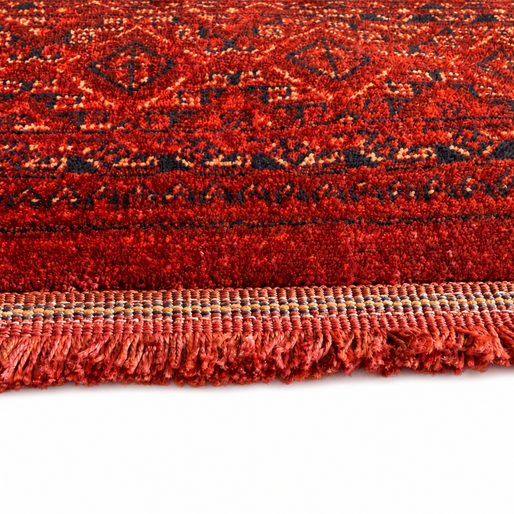 Artline Oosters Vintage Vloerkleed Herat Rood Wollook