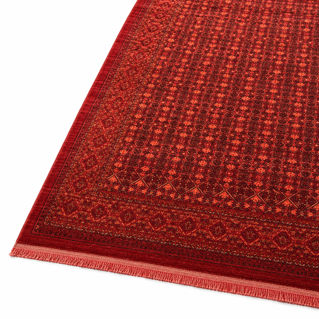 Artline Oosters Vintage Vloerkleed Herat Rood Wollook