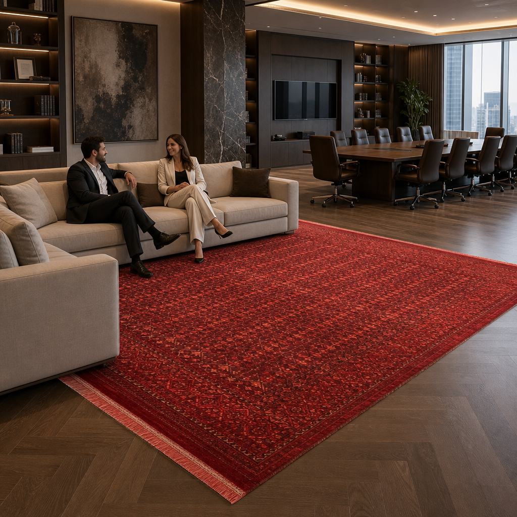 Artline Oosters Vintage Vloerkleed Herat Rood Wollook
