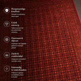 Artline Oosters Vintage Vloerkleed Herat Rood Wollook