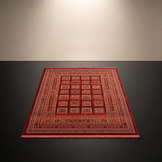 Artline Oosters Vintage Vloerkleed Shah Rood Wollook