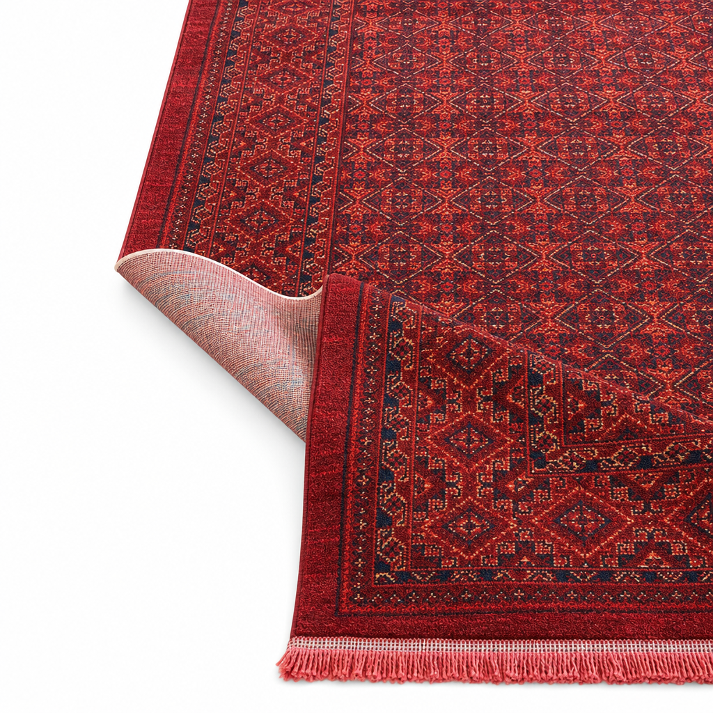 Artline Oosters Vintage Vloerkleed Herat Rood Wollook