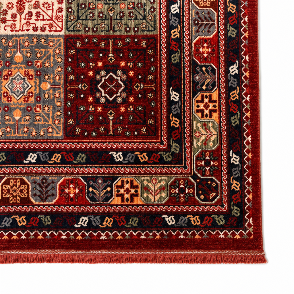 Artline Oosters Vintage Vloerkleed Sultan Rood Wollook