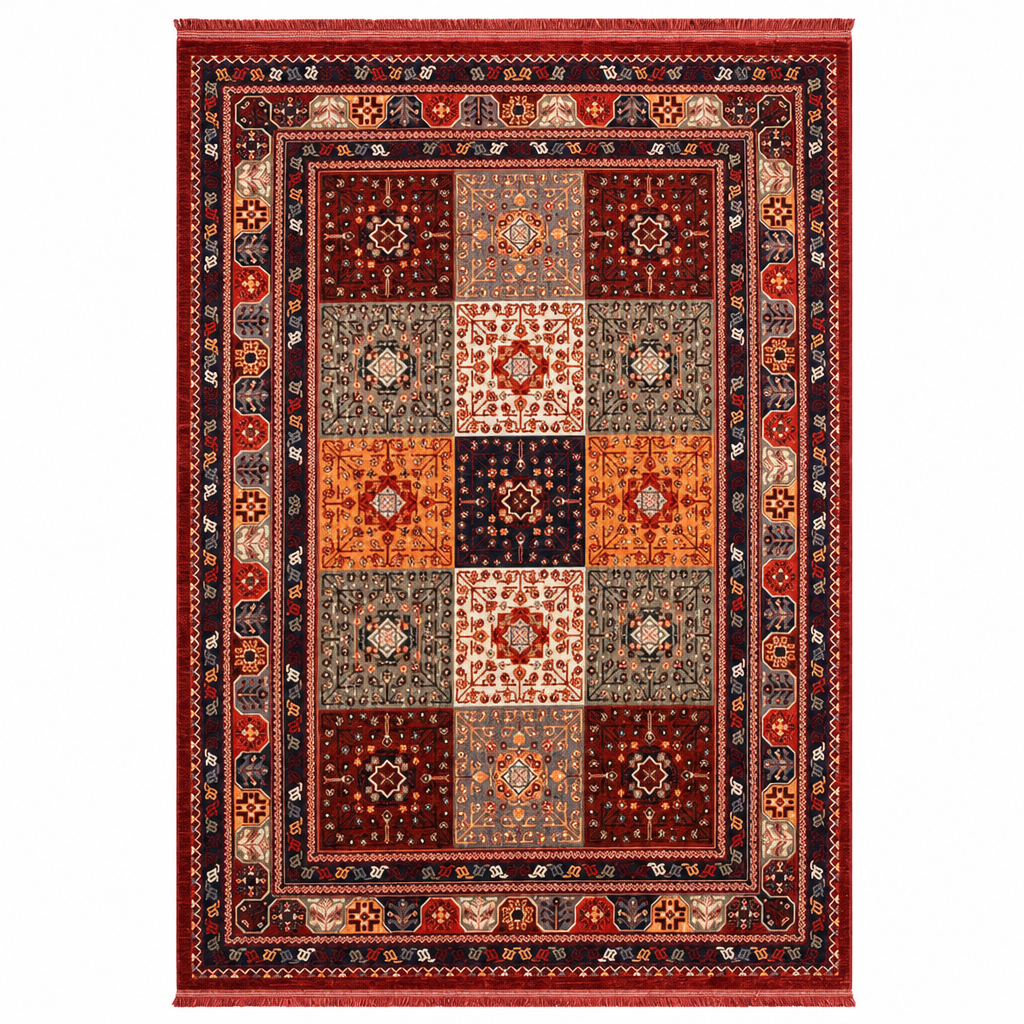 Artline Oosters Vintage Vloerkleed Sultan Rood Wollook