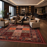 Artline Oosters Vintage Vloerkleed Sultan Rood Wollook