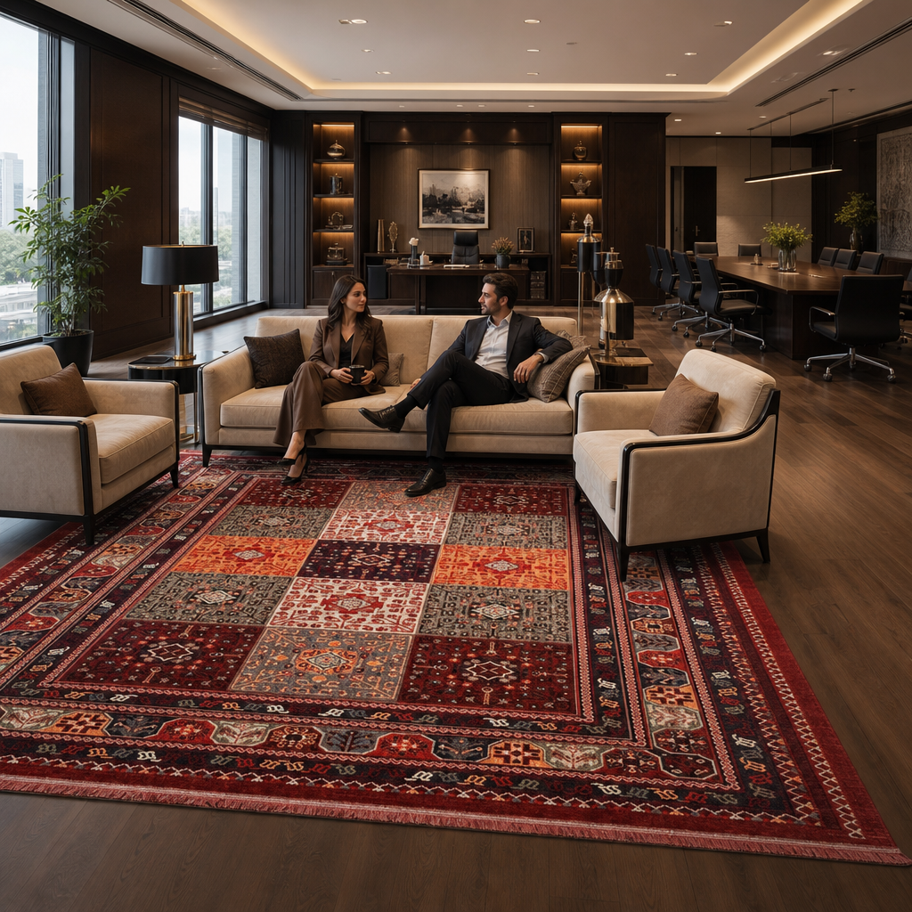 Artline Oosters Vintage Vloerkleed Sultan Rood Wollook