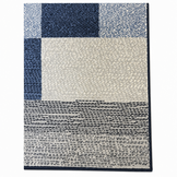 Santo Modern Vloerkleed Blauw Grijs