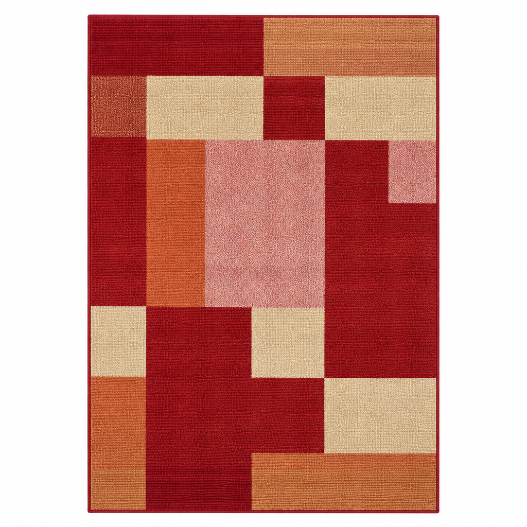 Santo Modern Vloerkleed Terracotta